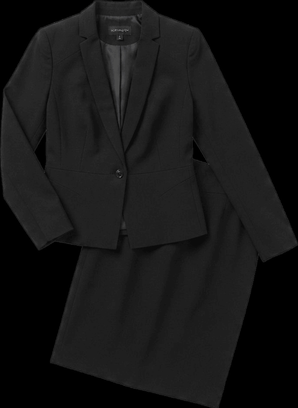 Worthington Womens Navy Blue One Button Blazer and Pencil Skirt Suit Set